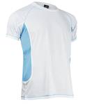 T-SHIRT DRY SKIN ITALY BLANC - TURQUOISE S