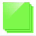 Feuille acrylique vert tendre opaque brillant 300x300x3mm (3 pcs)