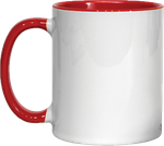 Mug Lancaster - Interieur et poignée rouge