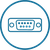 Serial port RS232 icon